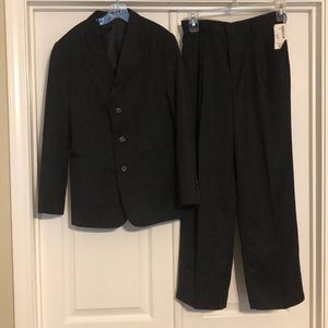 Boys Navy  Pin Stripped Suit